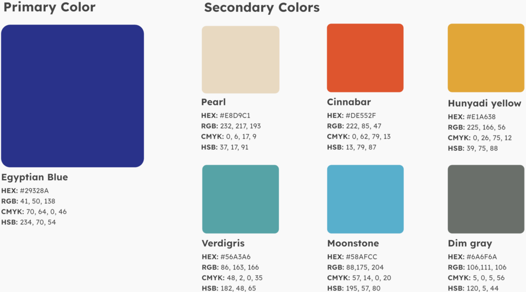 Noel Pointer Foundation - Color Palette